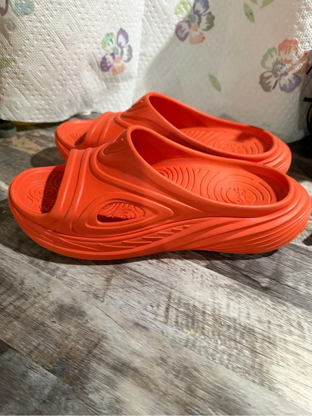 Unisex Vionic Orange Slip-On Clog Sandals